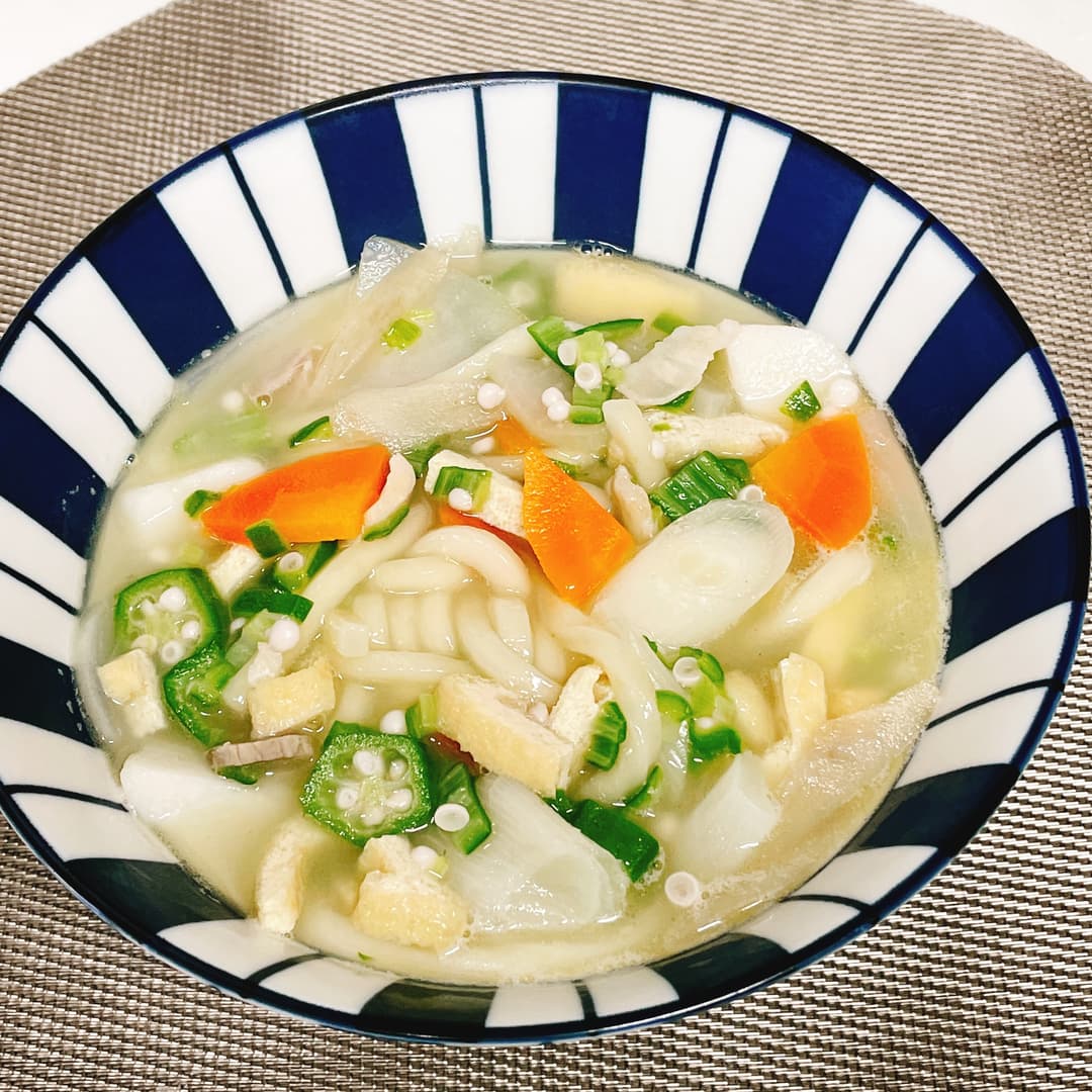 ウェイパーで作る豚汁うどんの完成写真
