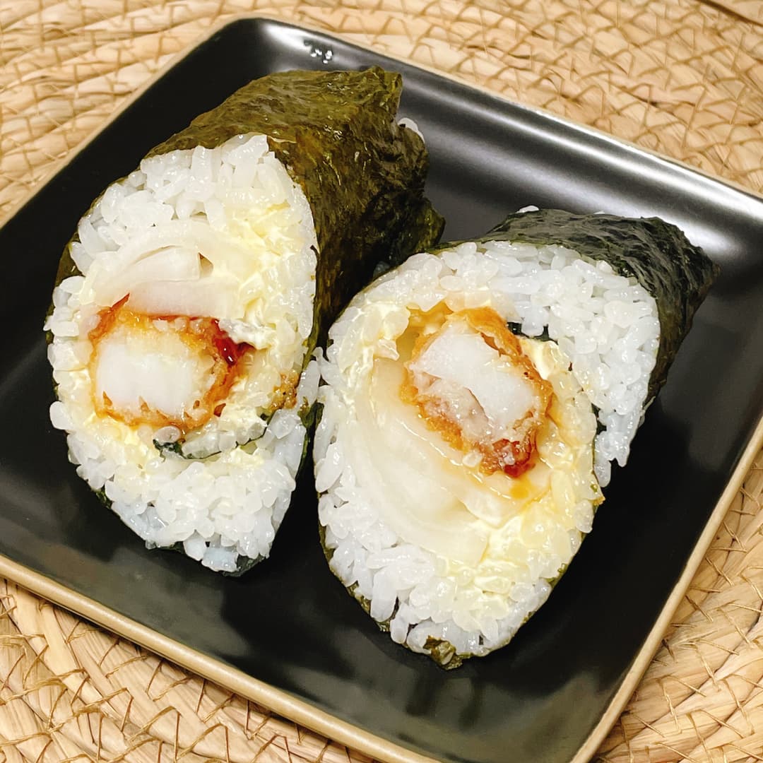 いか天マヨネーズ巻の完成写真
