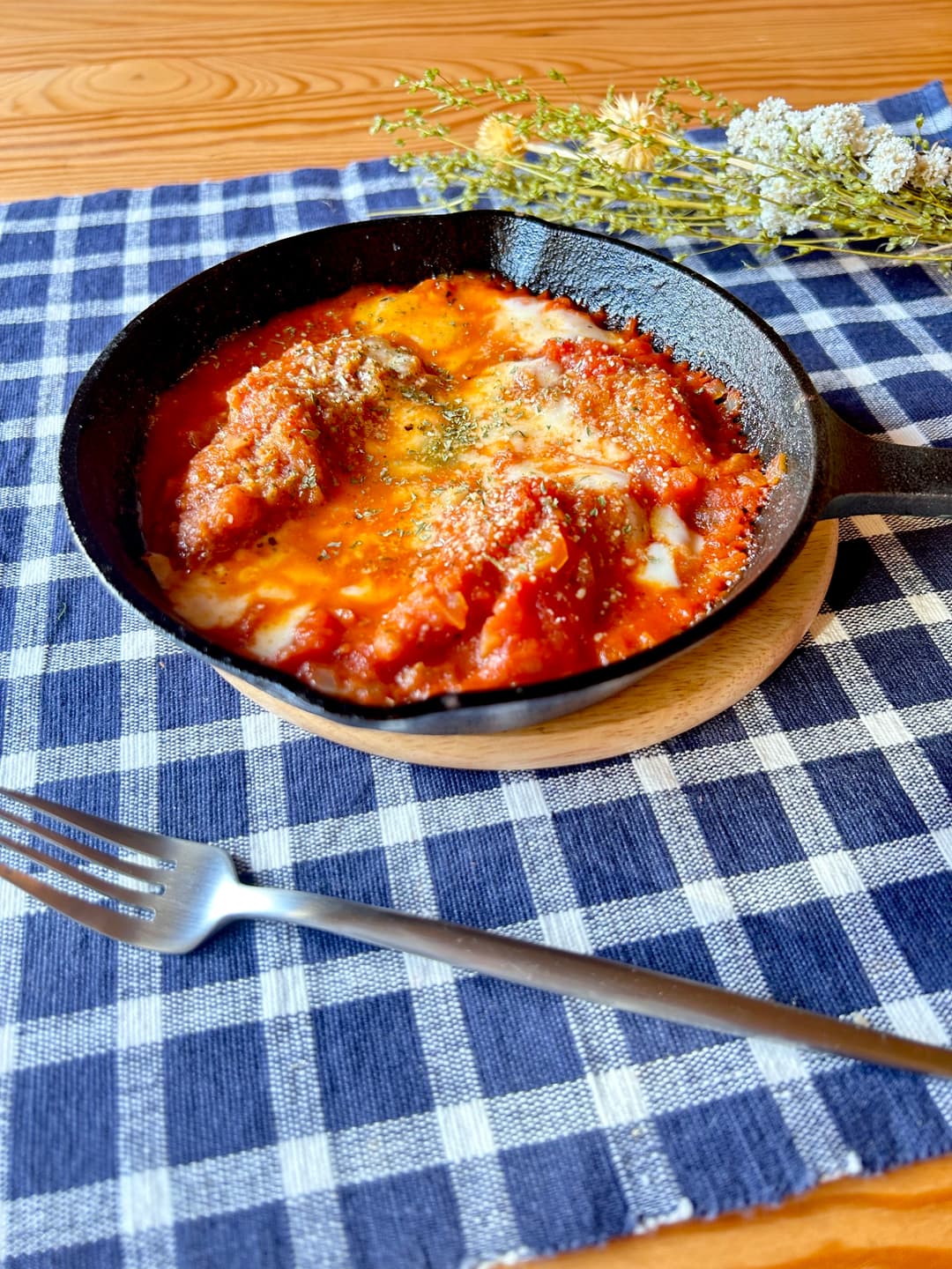 ささみカツのトマトソース煮の完成写真