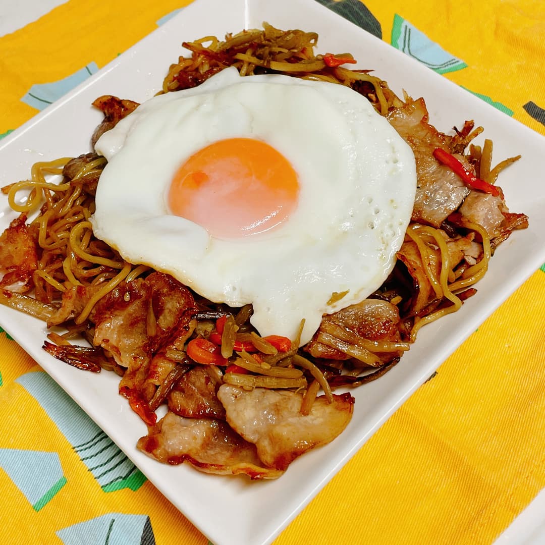 きんぴらソース焼きそばの完成写真