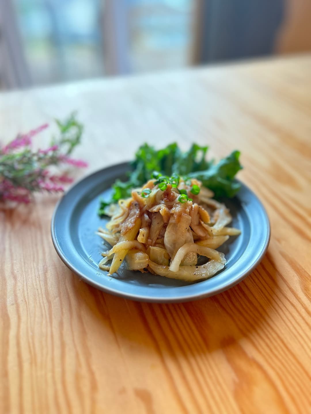 豚しょうがとセロリの炒め物の完成写真