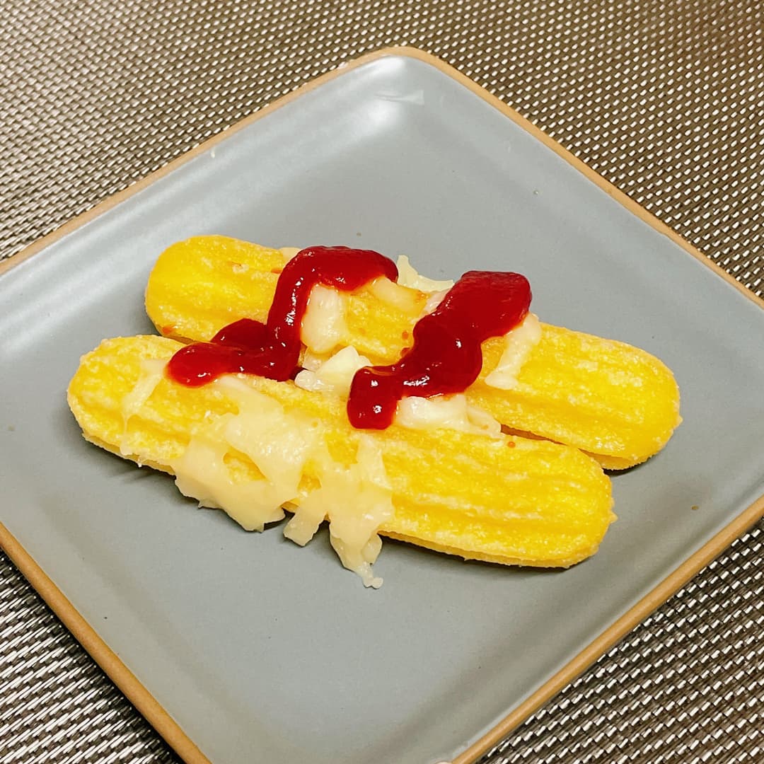 チュロスチーズ焼きの完成写真