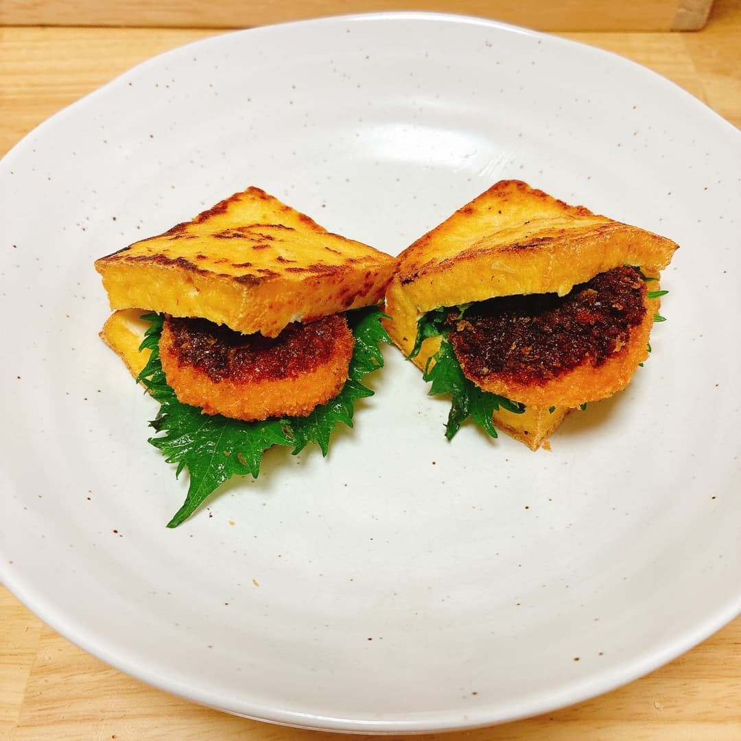 厚揚げinささみチーズの完成写真
