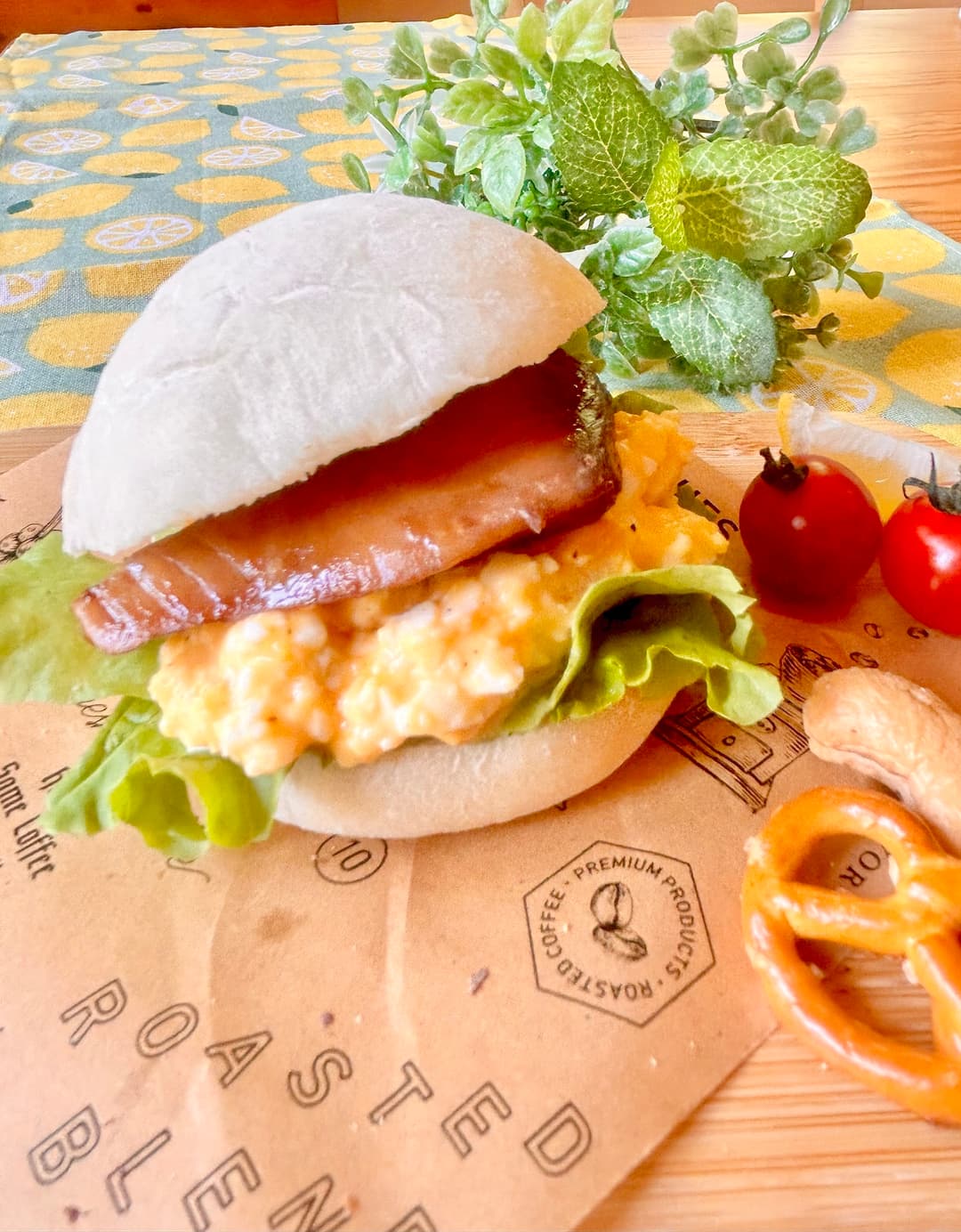 まぐろのタルタルバーガーの完成写真