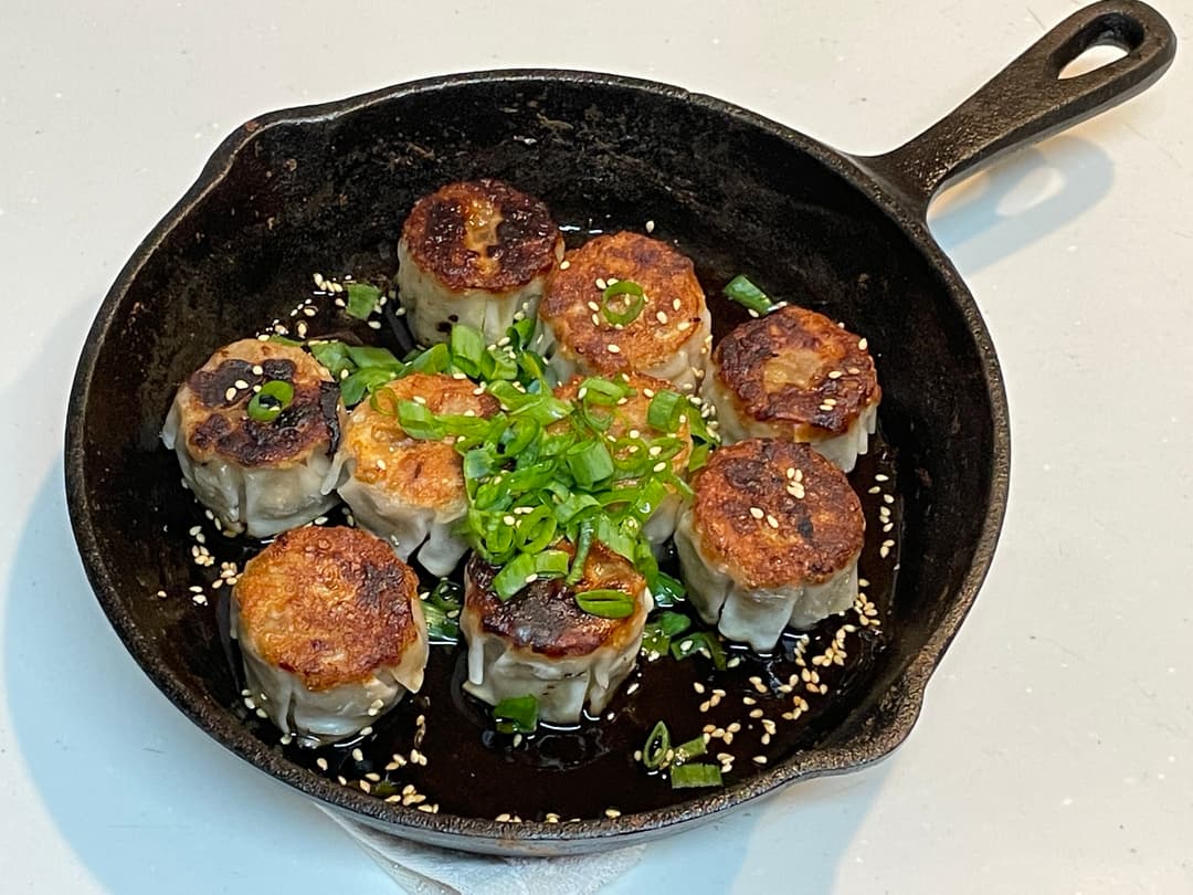 焼きシュウマイのネギポン酢の完成写真