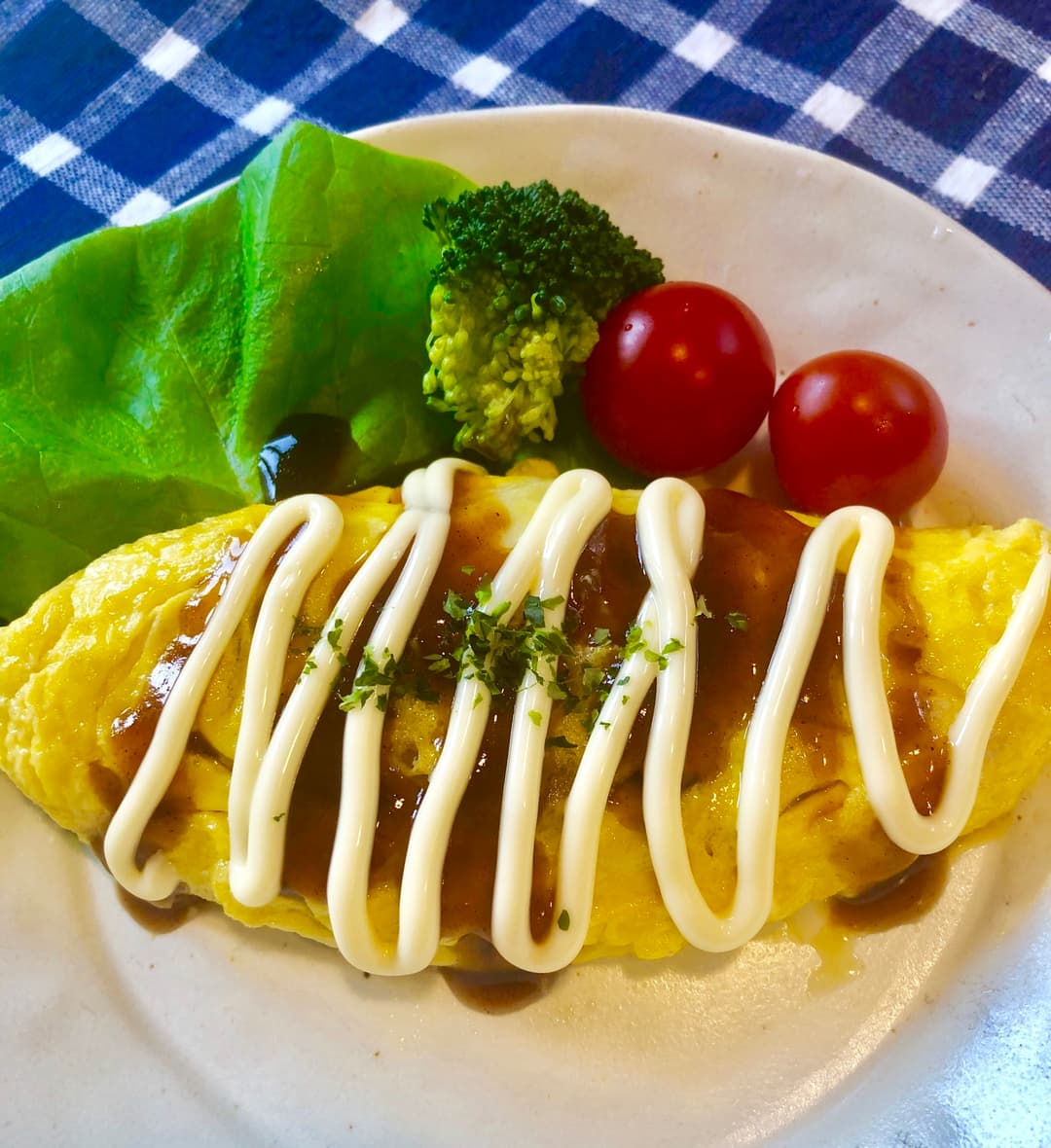 オム焼きそばの完成写真