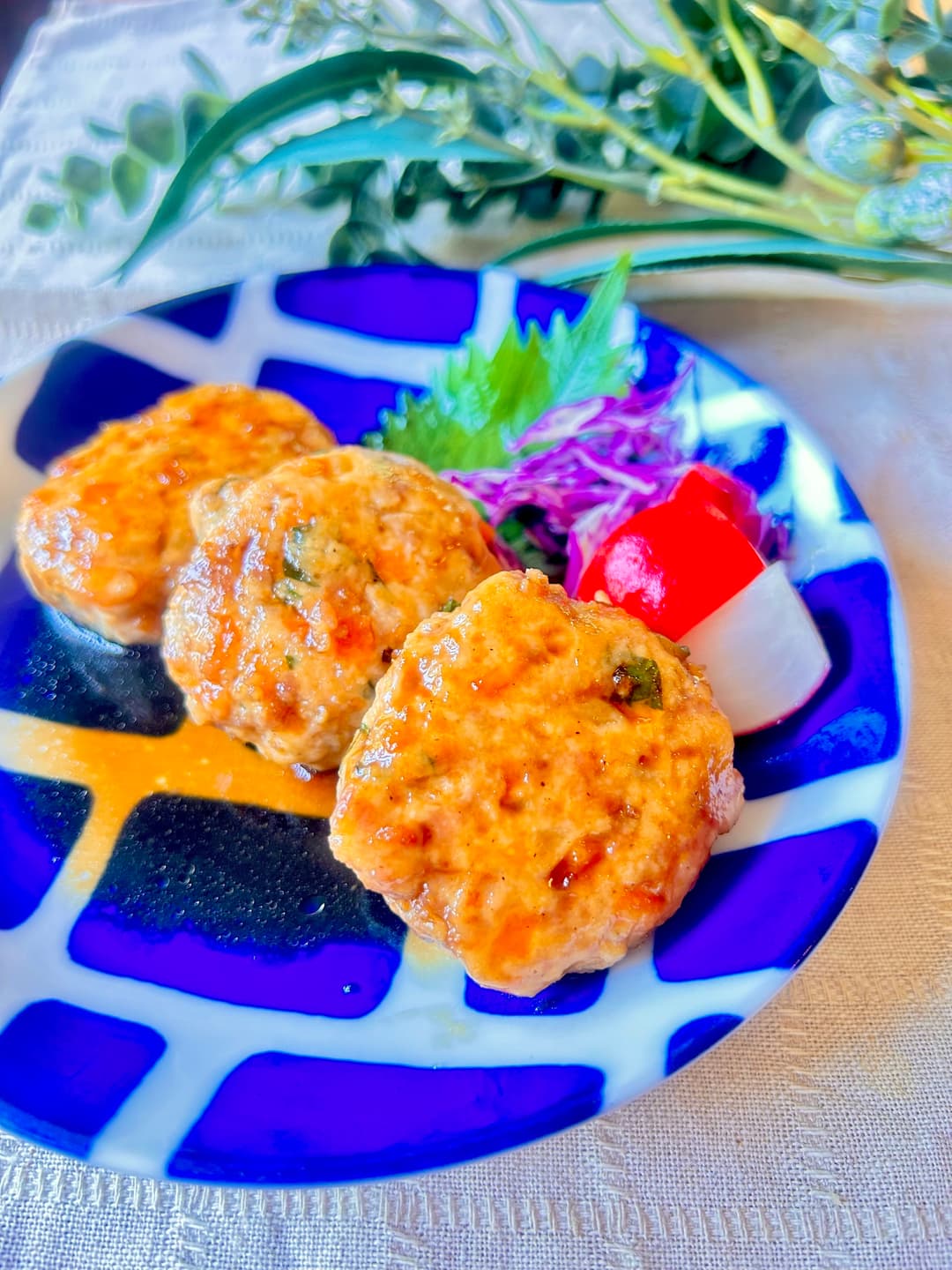 鶏の和風ハンバーグの完成写真