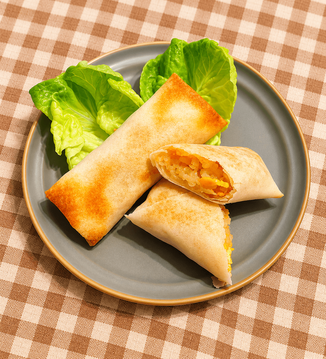 簡単!冷凍炒飯でパリパリちまき風の完成写真