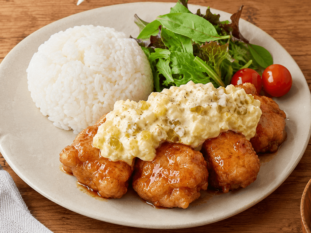 カフェ風♡むねからチキン南蛮プレートの完成写真