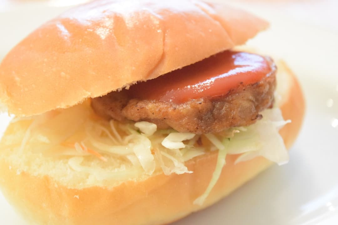 炭火ハンバーグのハンバーガー★の完成写真