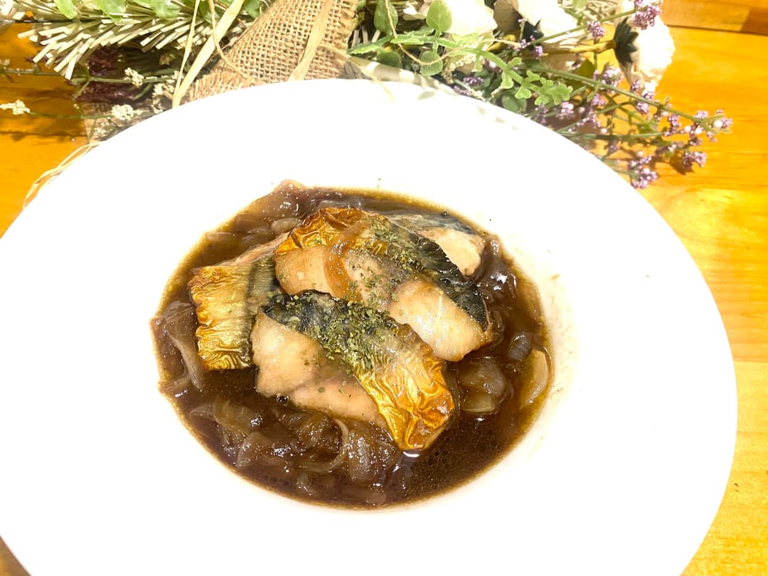 鯖のアグロドルチェの完成写真