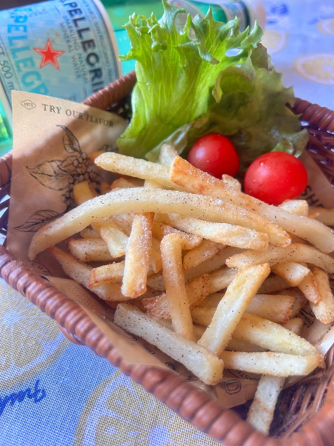 梅昆布茶と胡椒のフライドポテトの完成写真