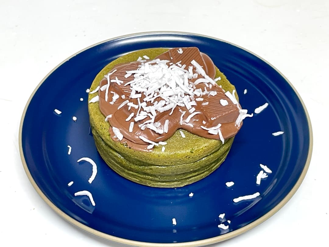 今川焼宇治抹茶あんチョコレートココナッツの完成写真