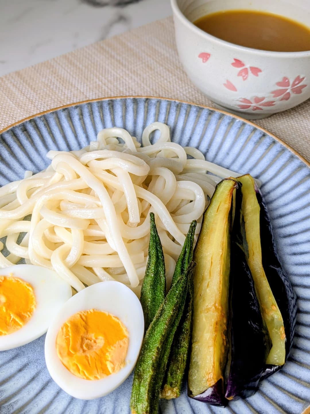 カレーうどんつけ麺の完成写真