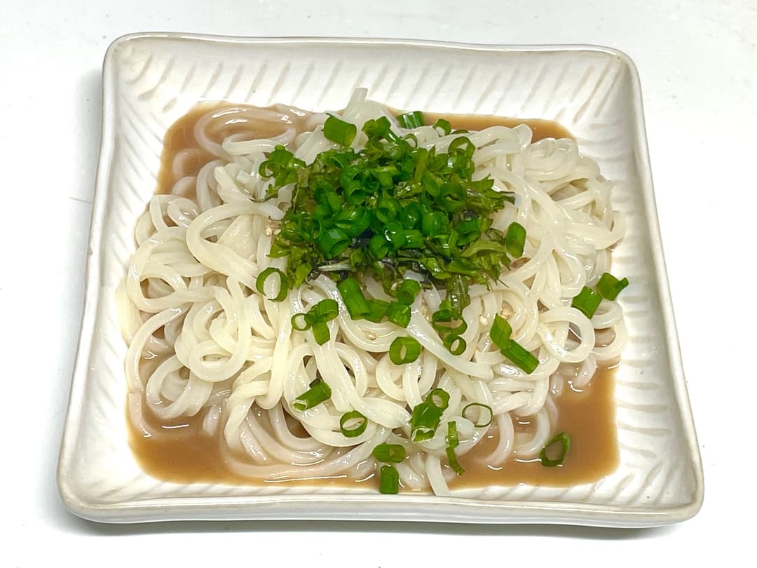 豆乳ぶっかけ讃岐うどんの完成写真