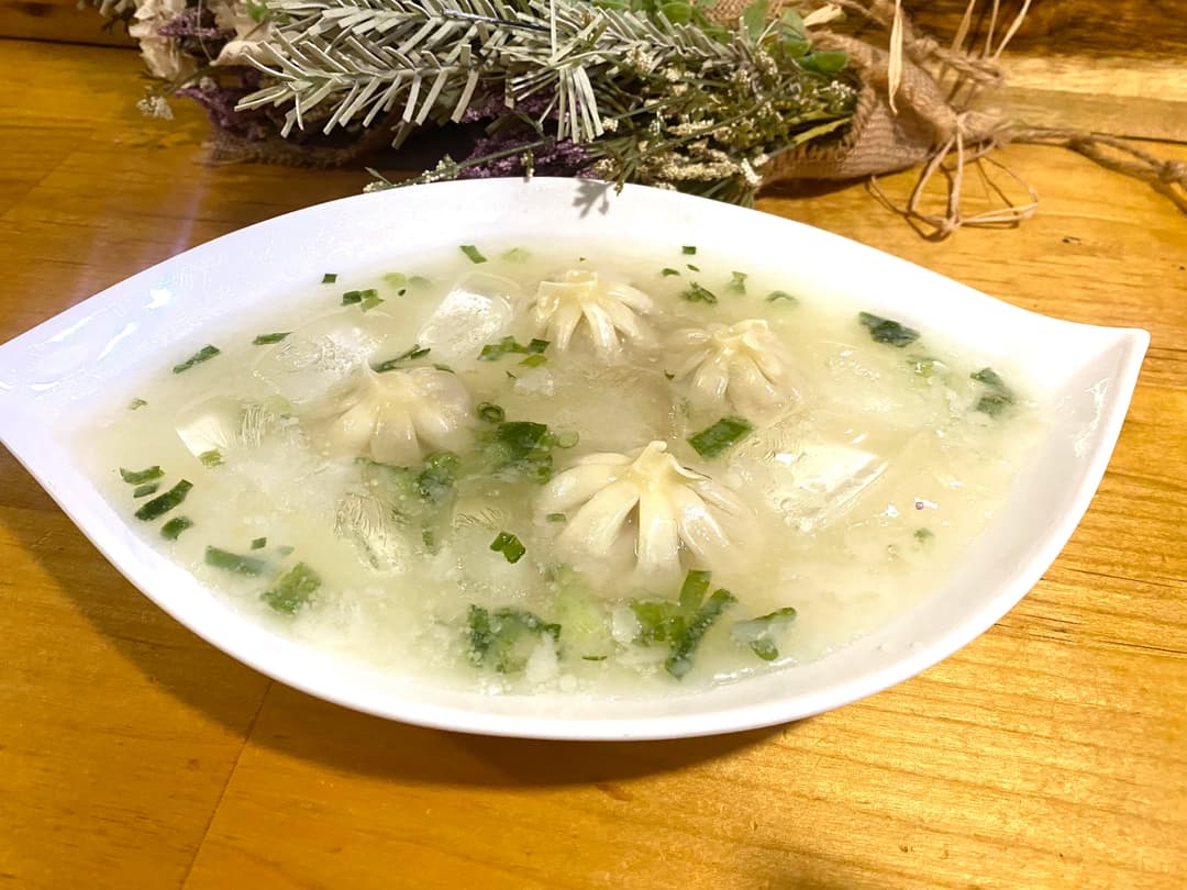 水餃子風 冷製小籠包の完成写真