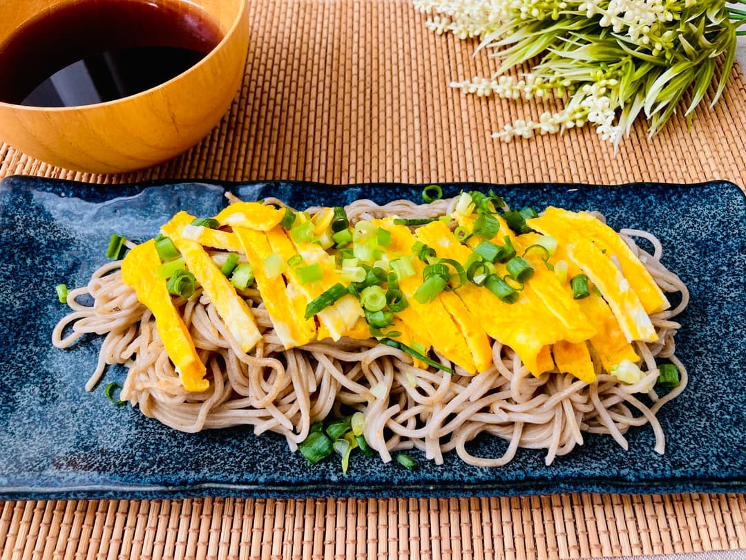 瓦そば風「焼き」そばの完成写真
