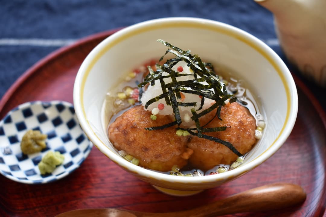 たこ焼きのみぞれ揚げだしの完成写真