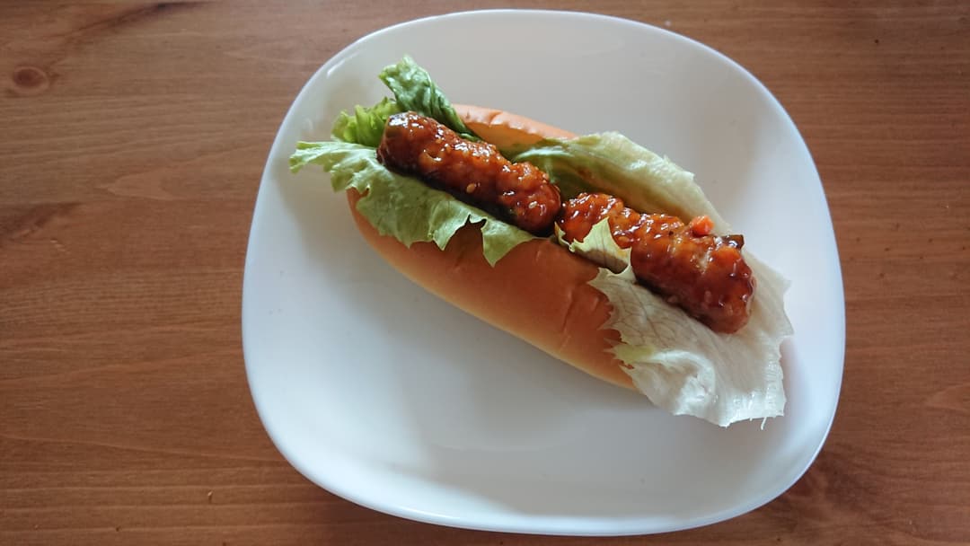 スティックチキンドッグの完成写真