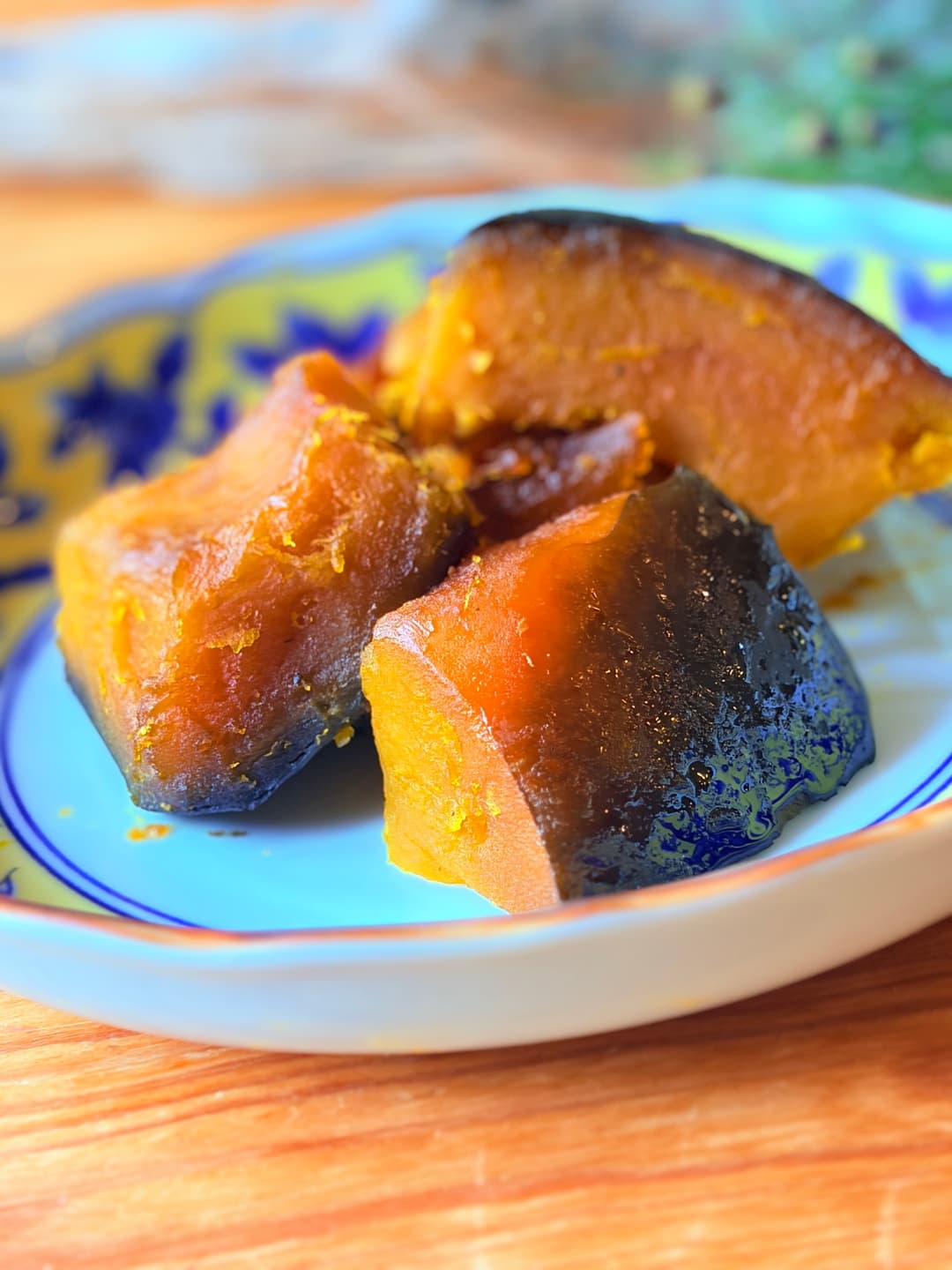 炊飯器でかぼちゃの煮物の完成写真