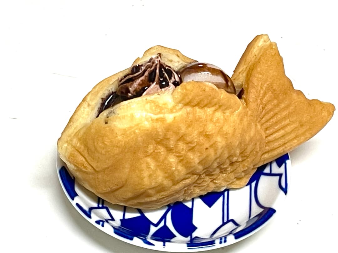たいやきカスタード白玉サンドの完成写真