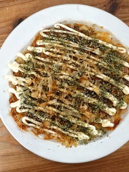 ライスペーパーで！れんこんひき肉のお好み焼き
