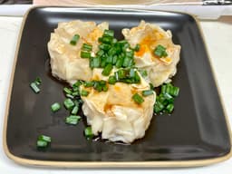 焼き海老焼売ネギ辣油ポン酢