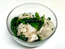 ほうれん草ナムルと海老焼売の和え物