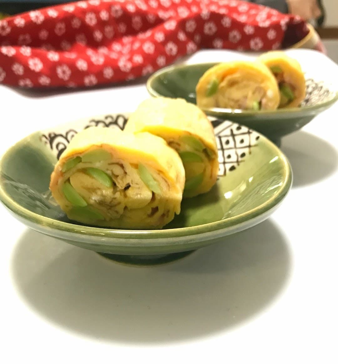えだ豆とハムの厚焼卵の完成写真