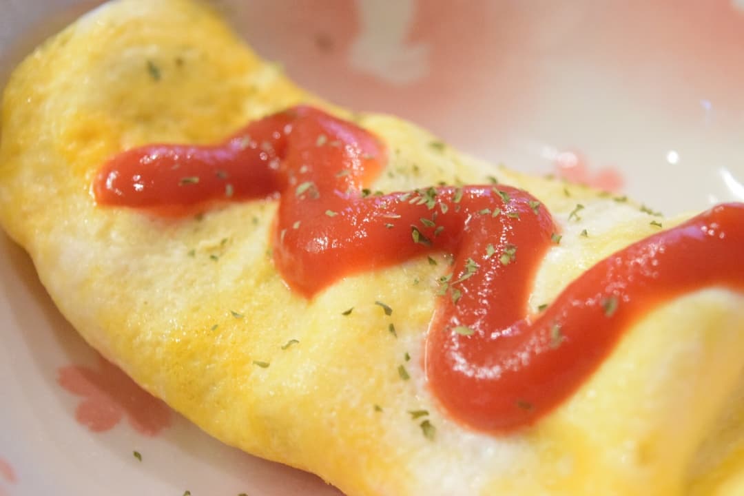 炭火焼ハンバーグのオムレツ★の完成写真