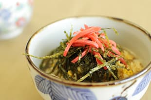 おこげ炒飯スープがけの完成写真