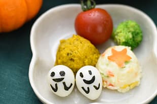 おばけうずらのサラダの完成写真