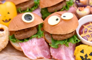 おばけハンバーガーの完成写真
