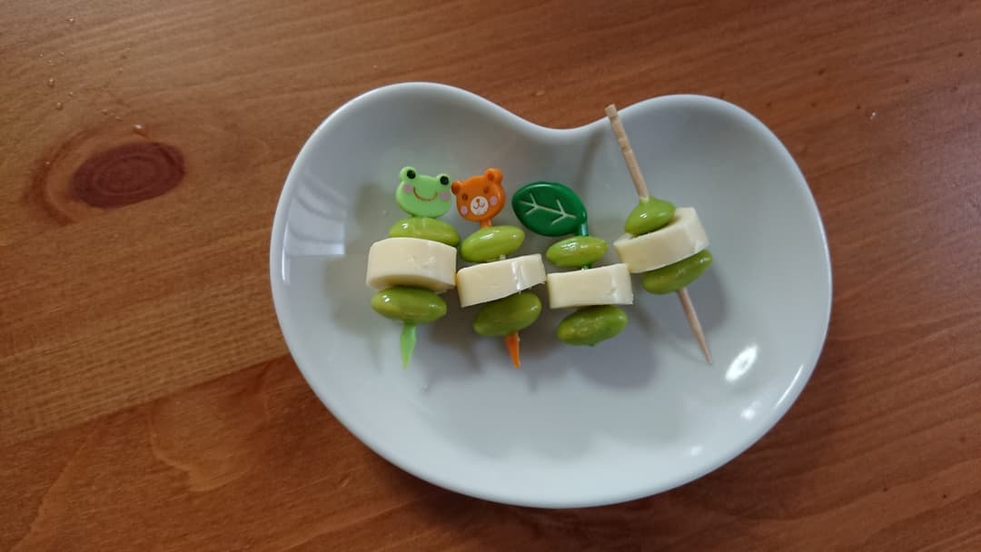 お弁当用 枝豆チーズの完成写真