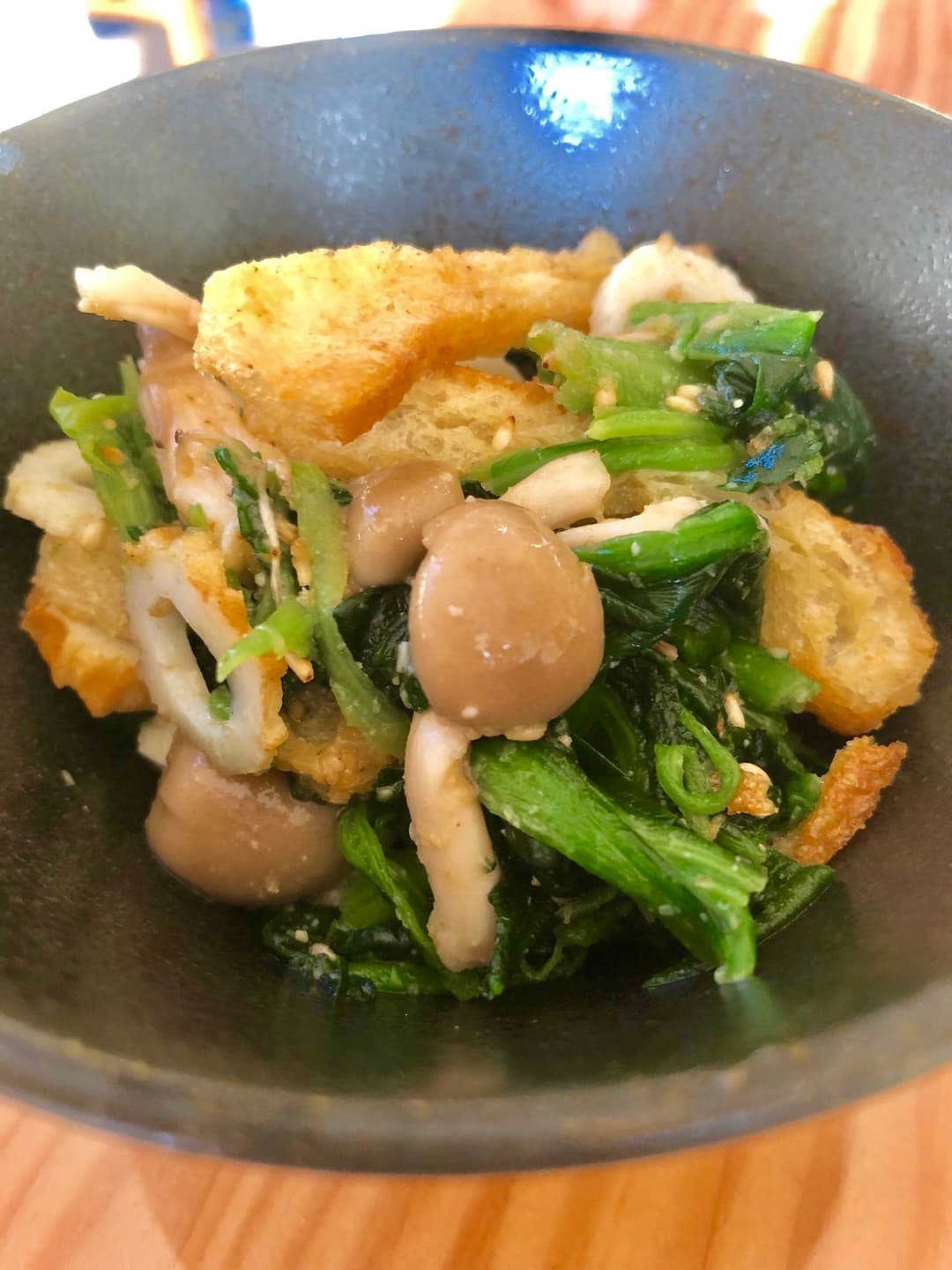 ほうれん草の胡麻味噌和えの完成写真