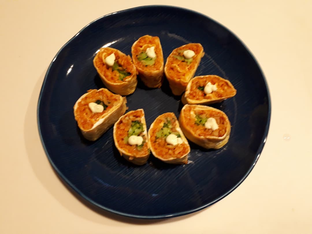 チキンライスの卵焼きの完成写真