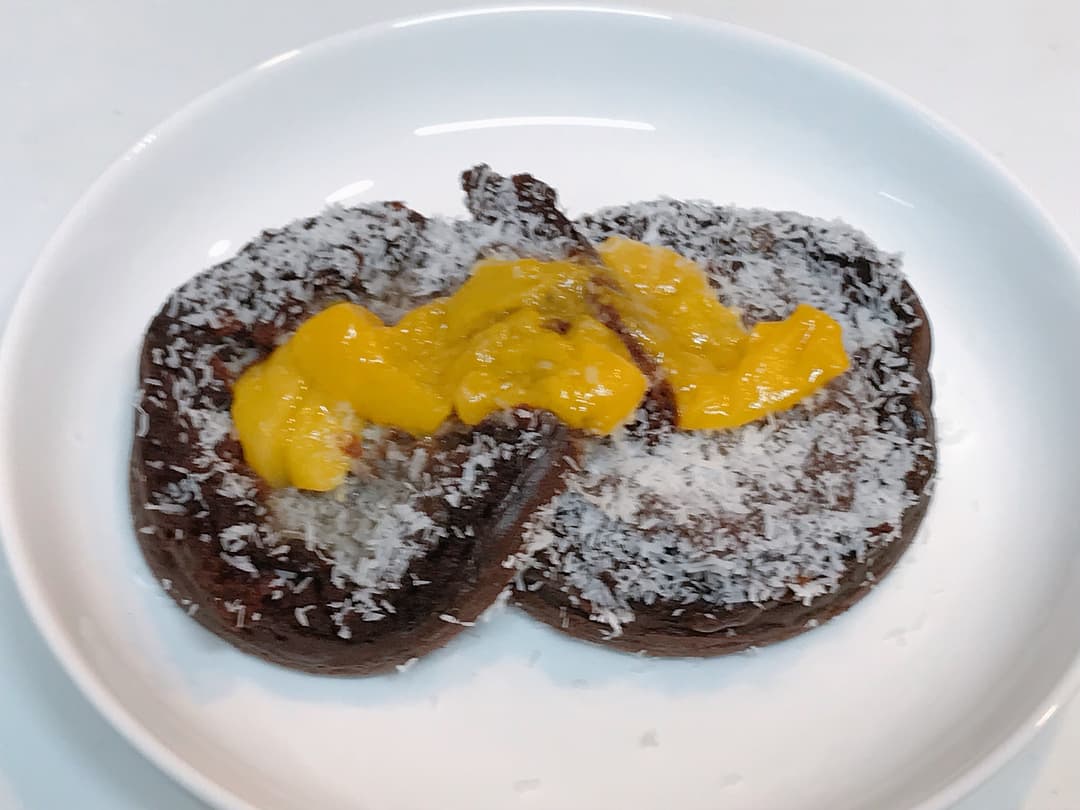 ココナツチョコレート風今川焼の完成写真