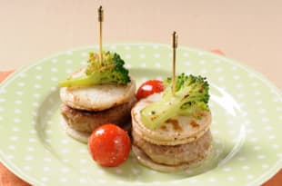 ミニハンバーグとかぶのミルフィーユの完成写真