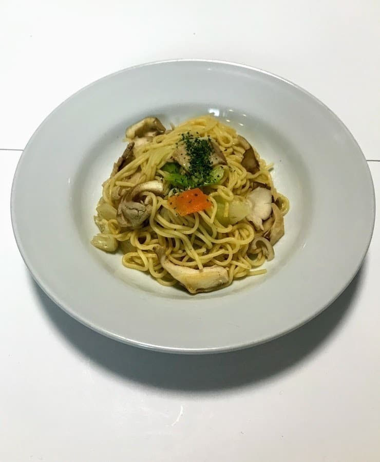 妊婦の間食 ~アジアン焼きそば 89kcalの完成写真