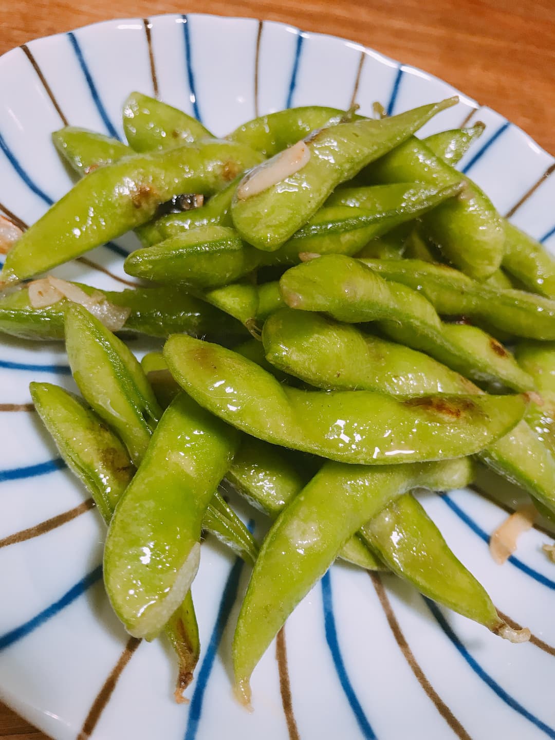 ペペロン枝豆の完成写真