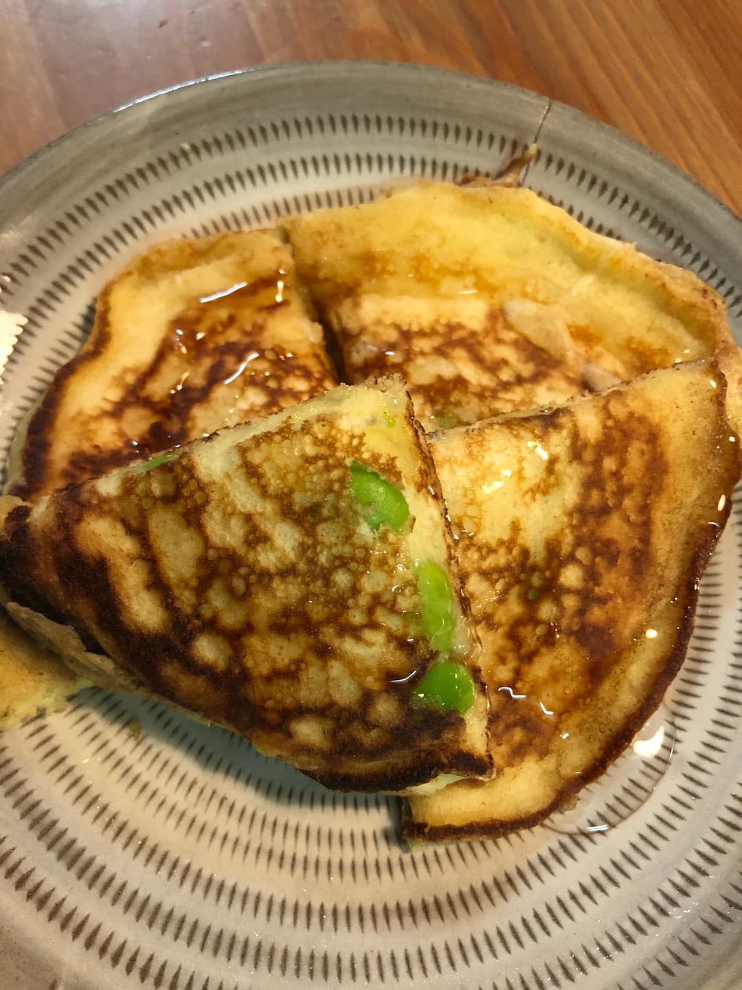 枝豆のホットケーキの完成写真