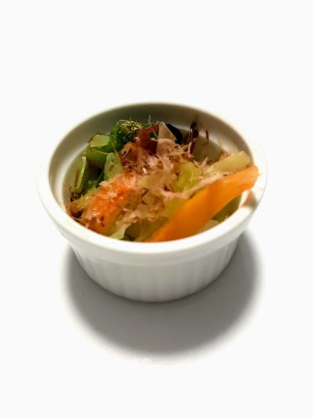 色々野菜のおひたしの完成写真