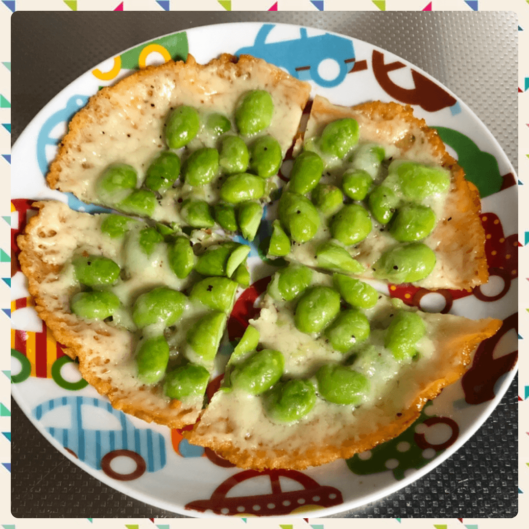 枝豆のチーズ焼きの完成写真