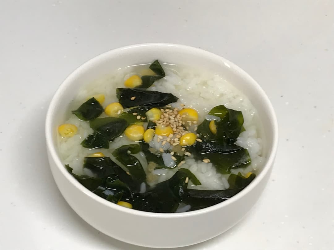 LAWSON とうもろこし茶漬けの完成写真