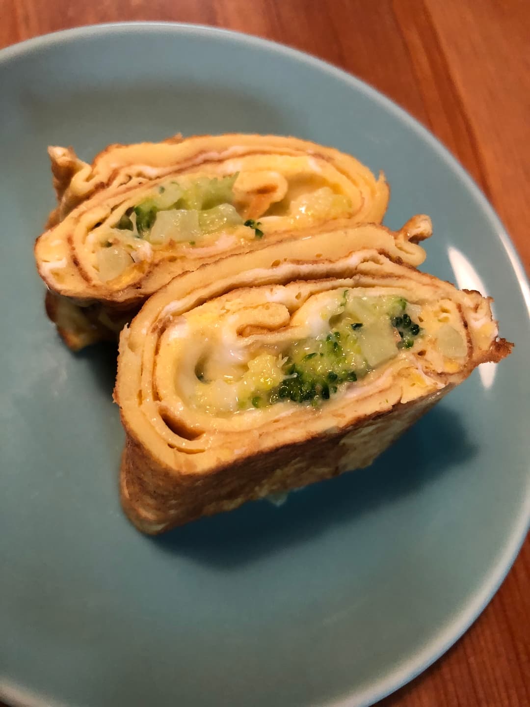 ブロッコリーの卵焼きの完成写真