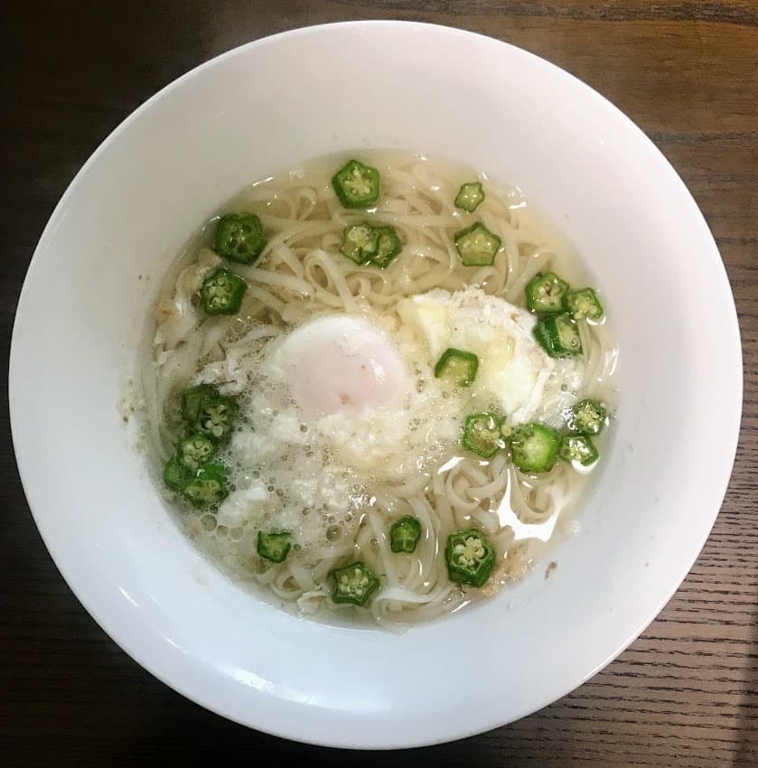 夜空のうどん 152kcalの完成写真
