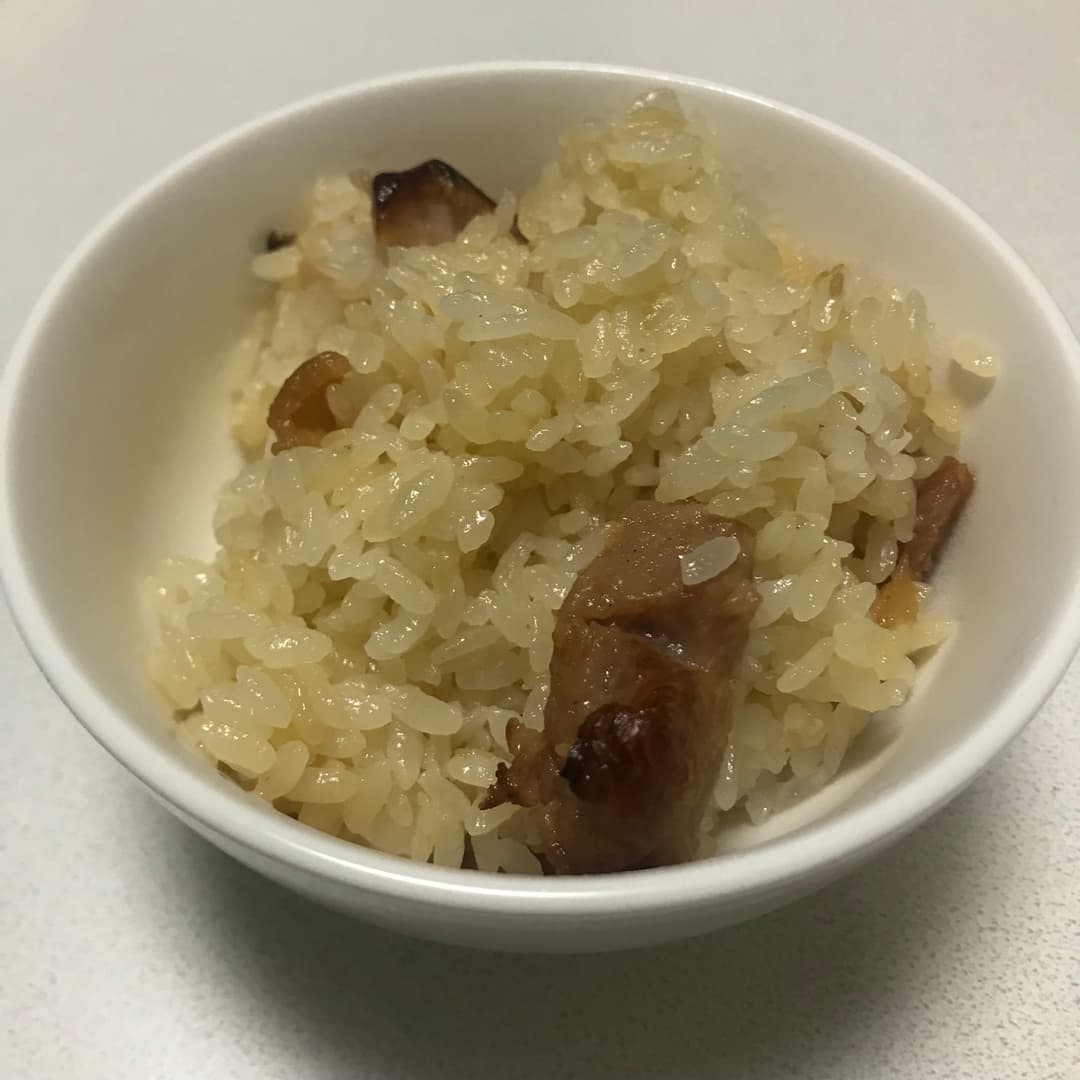 簡単かしわ飯の完成写真