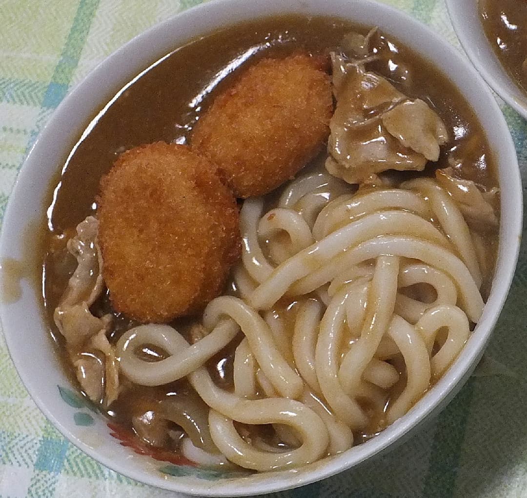 カツカレーうどんの完成写真
