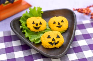 ハロウィンかぼちゃサラダの完成写真