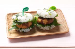 ひとくちカツライスバーガーの完成写真